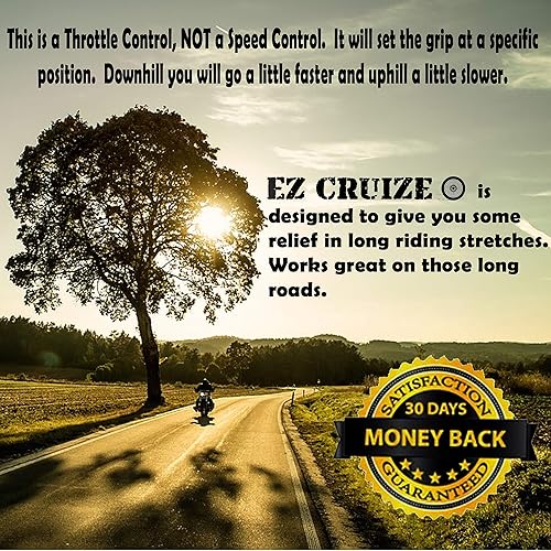 Miniatura 4 de Heavy Duty EZ Cruize V-2.0 - Control de crucero de motocicleta - Asistencia universal del acelerador - Abrazadera de bloqueo de agarre de muñecamano