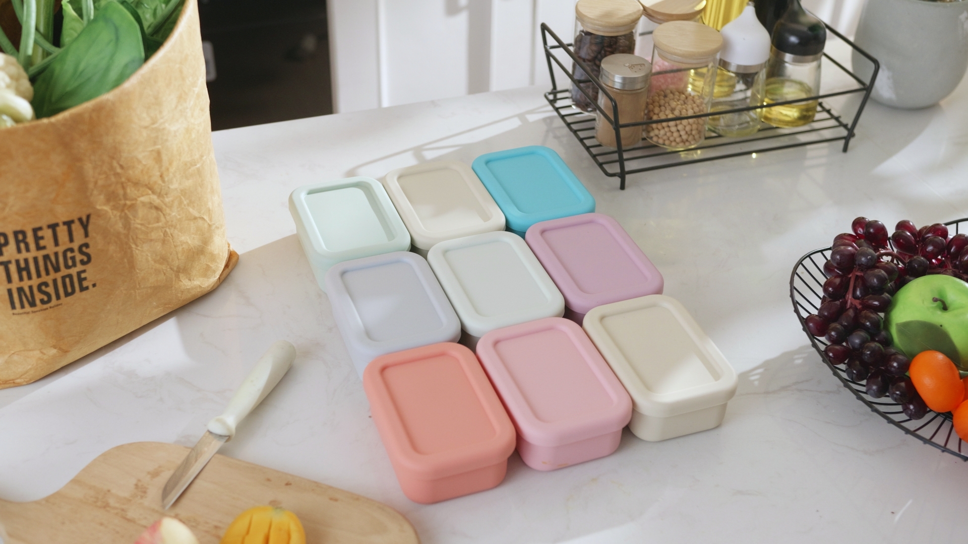 Molde de silicona para congelar 6 piezas 1 taza con tapa miniatura 7