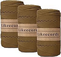 Vista 38 de Cuerda de macramé de poliéster trenzado de 4 mm, 140 yardas / 426 pies, suministros de macramé para manualidades DIY, hilo elástico para crochet