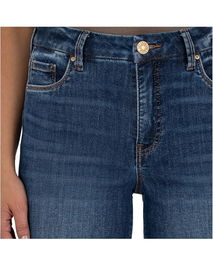 KUT from the Kloth Petite Meg High Rise Fab Ab Wide Leg Raw Hem - #4 of 4