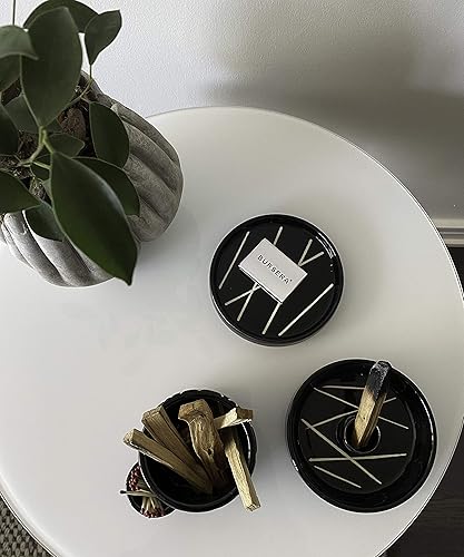 Miniatura 7 de Bursera Plato de cerámica de ónix, árbol plantado con cada pedido, bandeja para manchas para Palo Santo, salvia blanca, quemador de incienso y plato