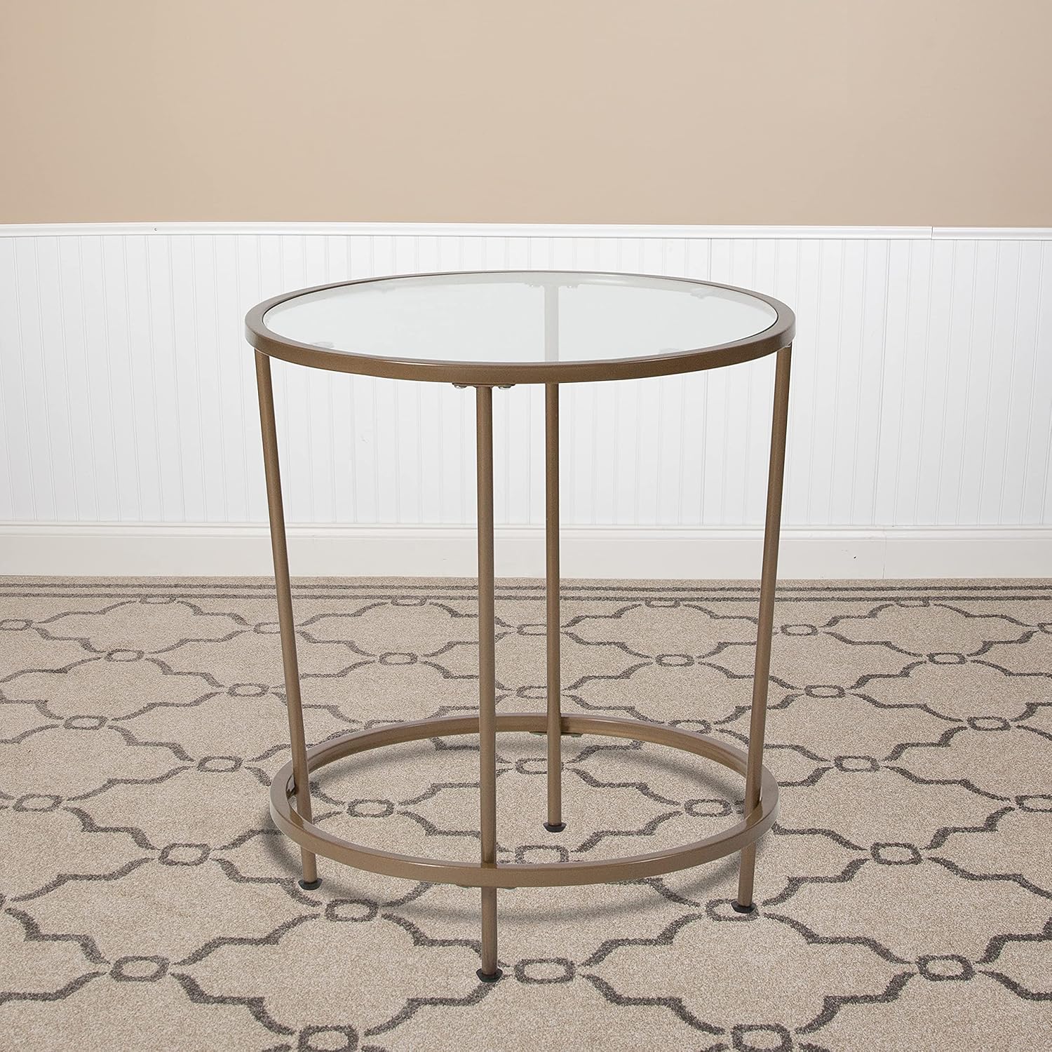 Flash Furniture Astoria Collection Round End Table Modern