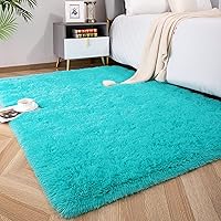 Vista 61 de Foxmas Alfombra Runner Suave para Dormitorio y Sala de Estar, 2x6 Pies Alfombras de Área Esponjosas Shag Alfombra de Cabecera para Habitación