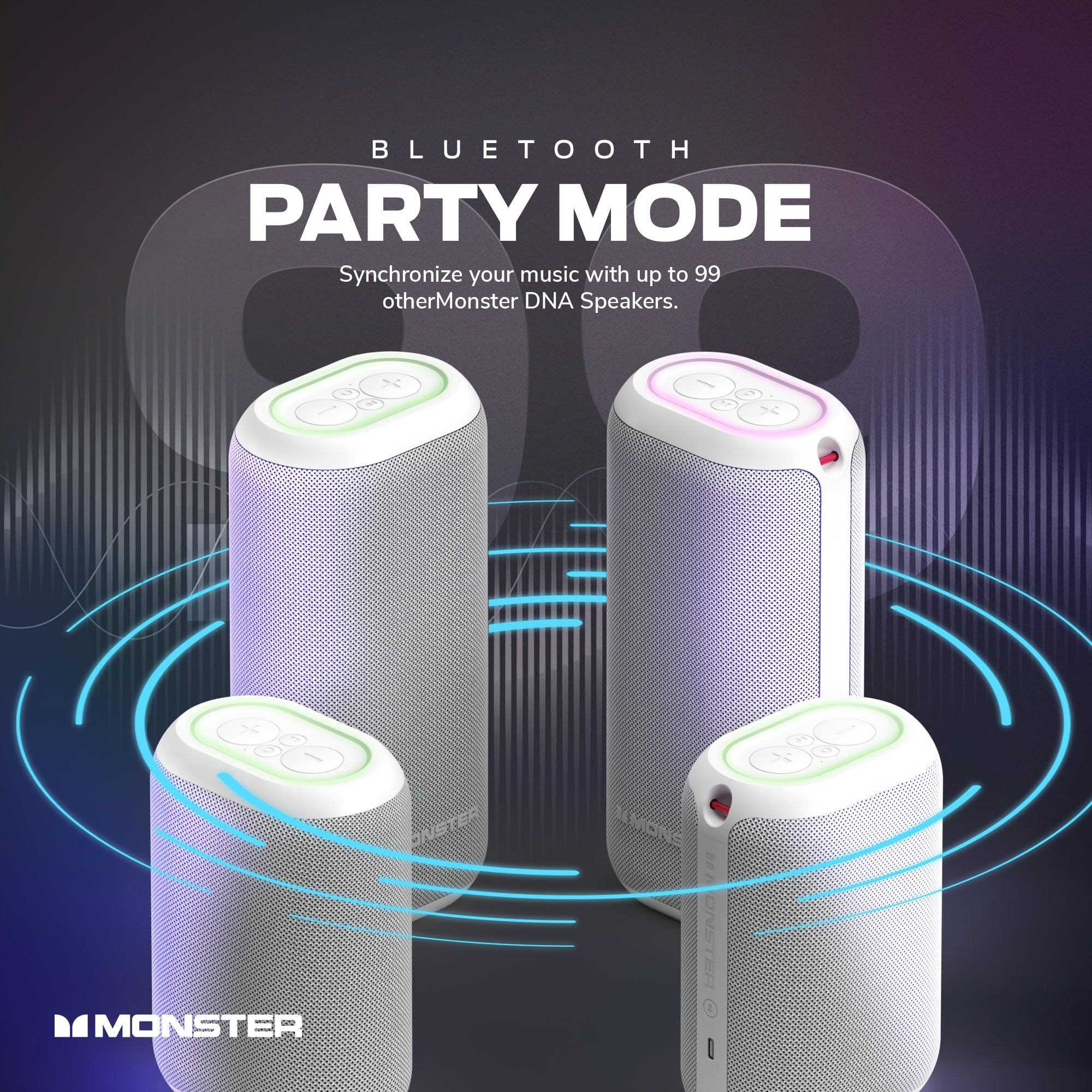 Amazon.com: Monster DNA Max Portable Bluetooth Speaker, Loud