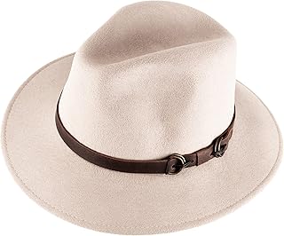 Cappello Fedora Siena | Made in Italy | 100% Feltro di Lana | Uomo Nero Grigio Bianco Verde Marrone | By