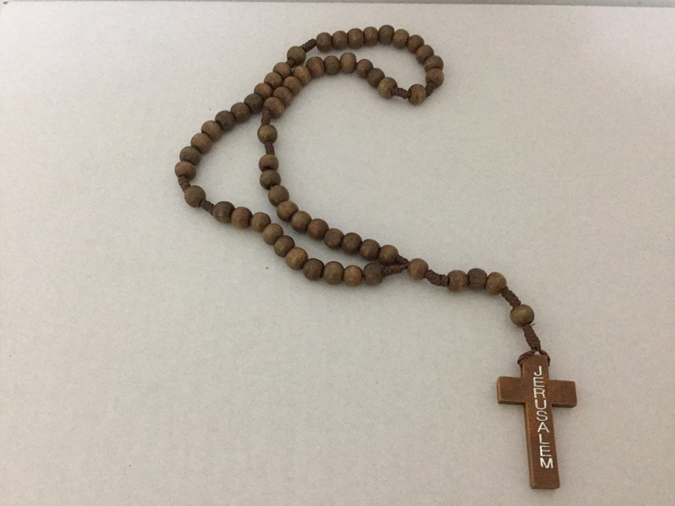 TOMENGBEI KK Dozen 12pcs Authentic Wooden Beads Jesus Rosaries Handmade Jerusalem Holy Land