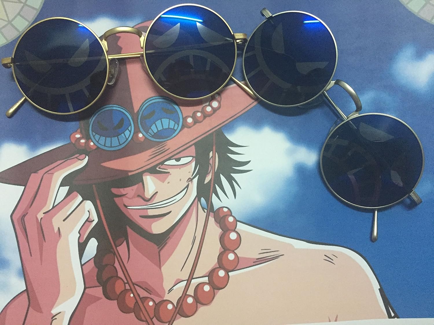Amazon Ace エース 眼鏡 コスプレ 収蔵 火拳のエス One Piece Cosplay 限定 コスプレ 仮装 通販