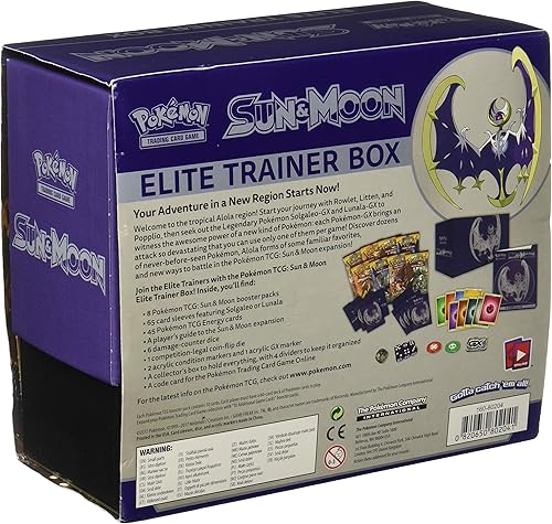Miniatura 3 de Pokémon Juego de cartas coleccionables, Sun & Moon, Caja de entrenamiento de elite (versión inglés) Lunala