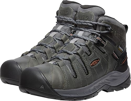 Miniatura 10 de KEEN Utility Men's Flint 2 Mid Height Soft Toe Waterproof Non Slip Work Boots