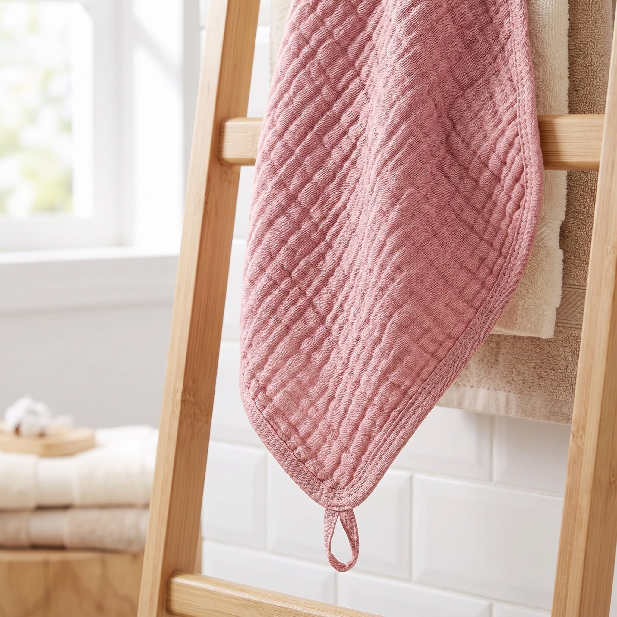12 Mulltücher zum Aufspucken von Babys, weiche Spucktücher für Kleinkinder, Fütterungstücher für Neugeborene mit Trageband, atmungsaktive Reinigungstücher für den täglichen Gebrauch im