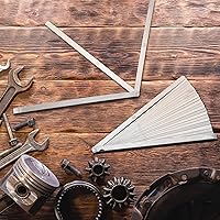 Vista 6 de Tigeen - Juego de 2 medidores de medición métrica e imperial de acero inoxidable, 25 cuchillas, 0.001-0.040 in, herramienta de medición métrica e