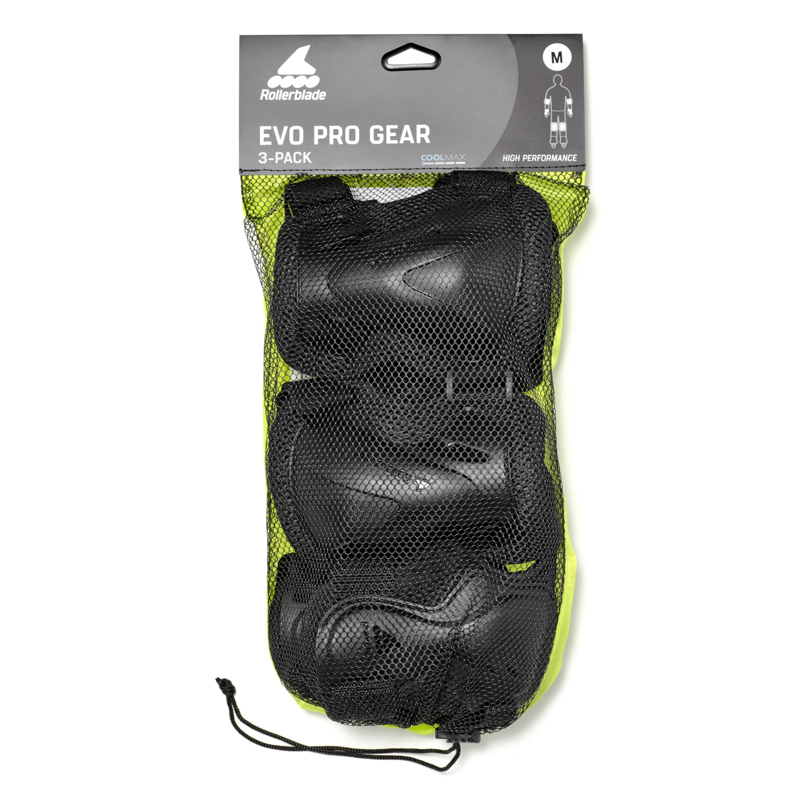 Rollerblade Uniseks – EVO PRO Gear 3 Pack ochraniacze dla dorosłych, OneColor, M