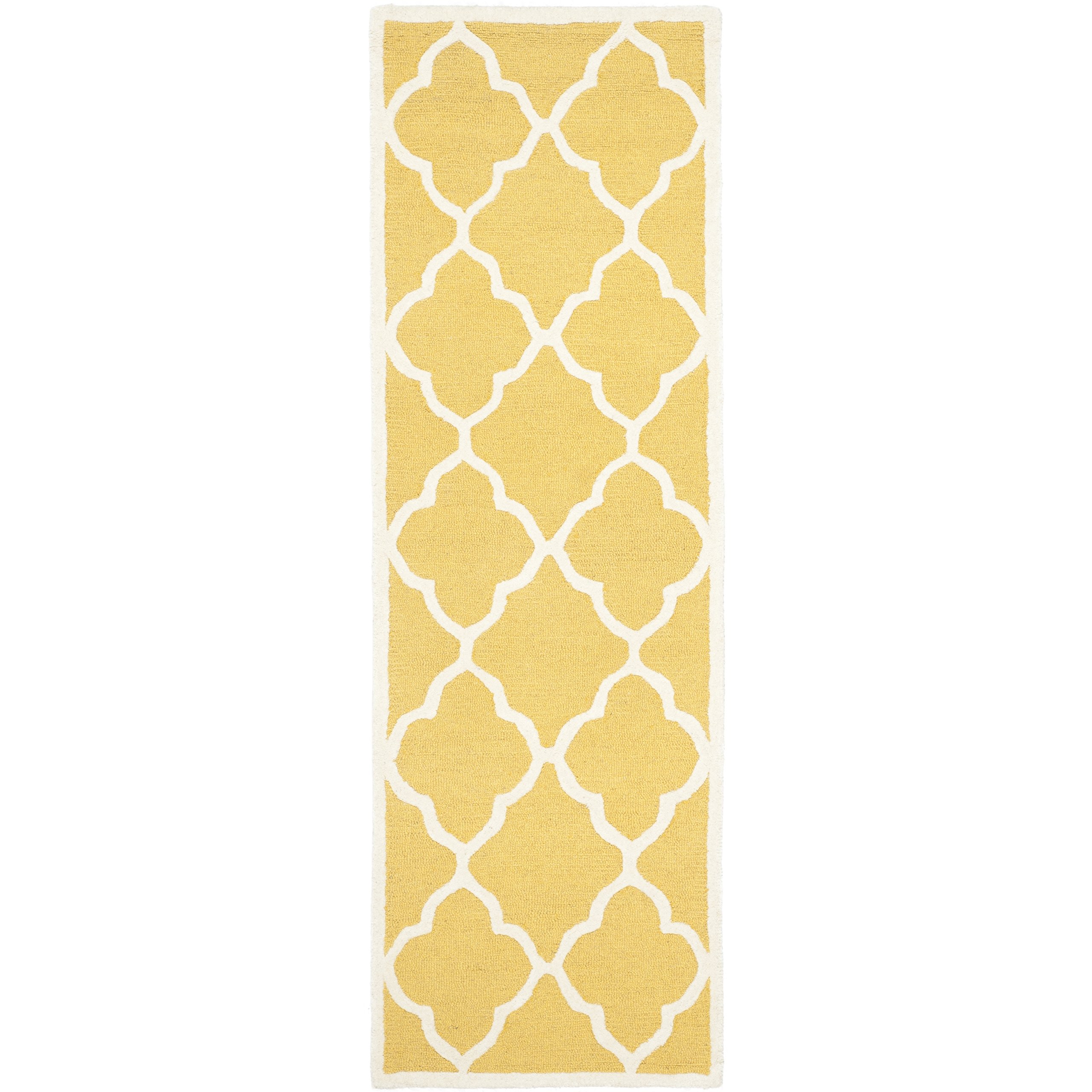 Tapis Coureur Safavieh Cambridge Laine Gris Et Ivoire, 2'6 X 12', Neuf