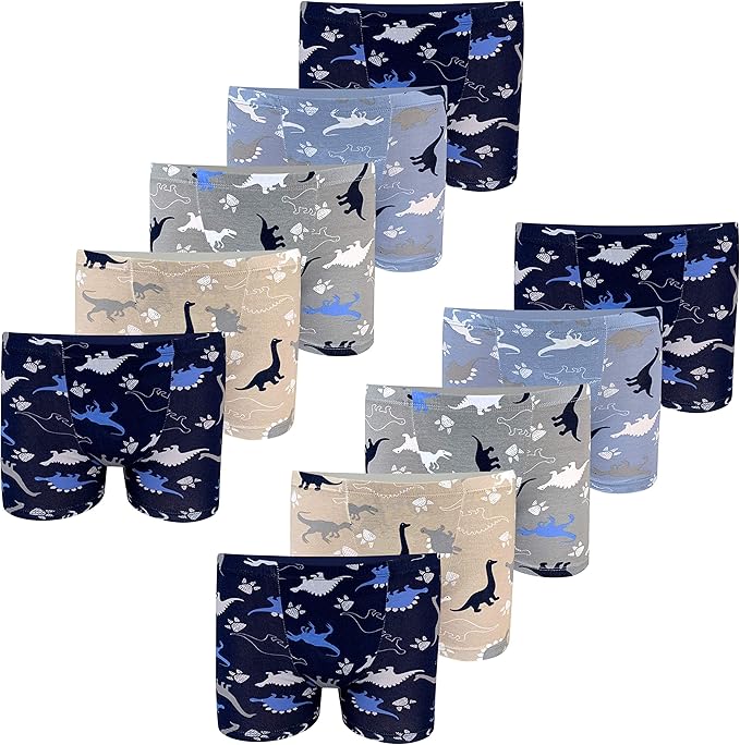 LOREZA ® 10 Pack Jongens Boxershort Dinosaurus Motief Katoen (104-110 (4-5  jaar), 10 pak) : Amazon.nl: Kleding, schoenen \u0026 sieraden