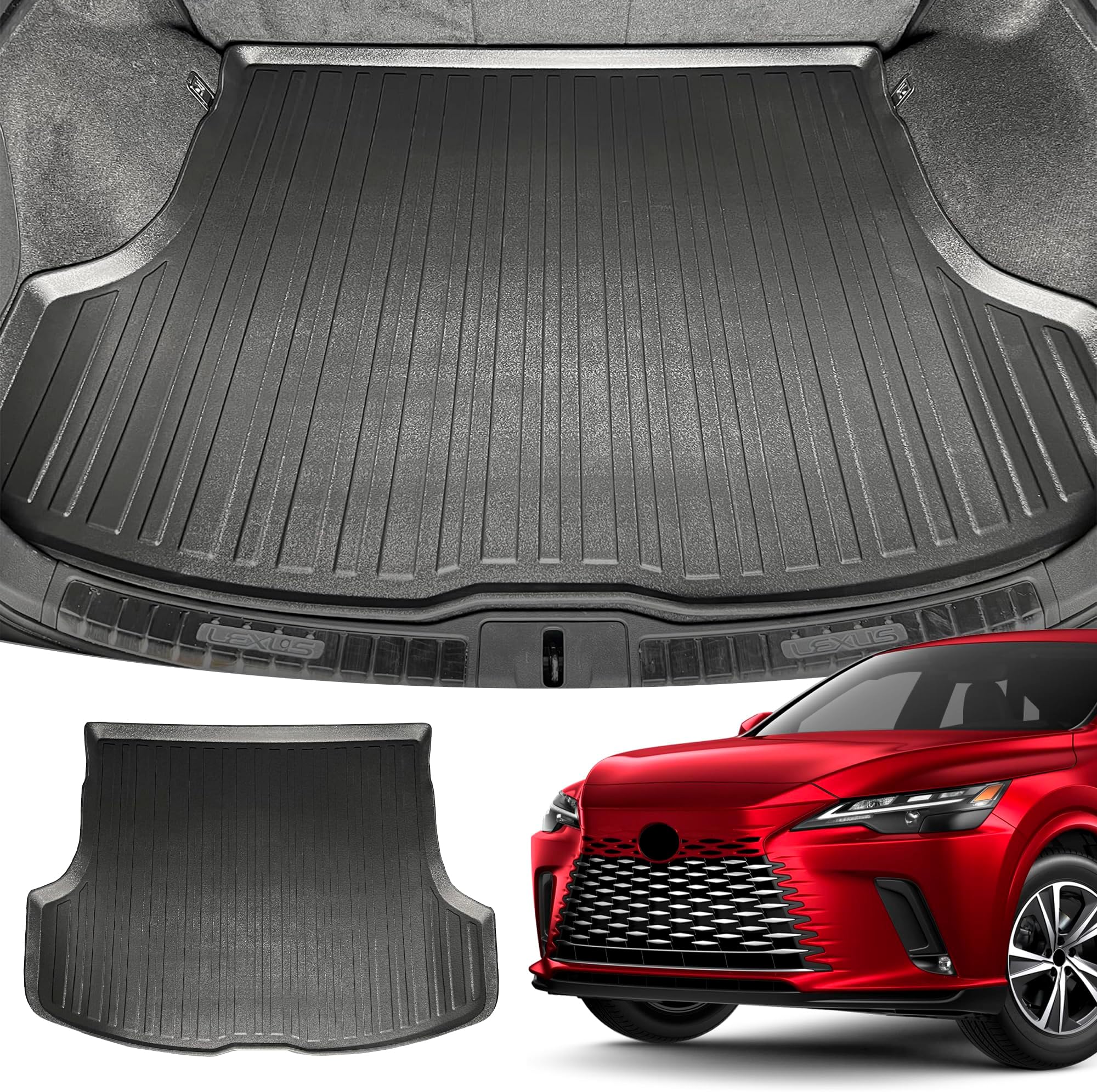 Premium Cargo Liner for Lexus RX 350 350H 500H 2023-2025, 2026 100% Protection - Custom Fit Car Trunk Mat - All-Season Black Cargo Mat - 3D Shaped Laser Measured Trunk Liners for Lexus RX