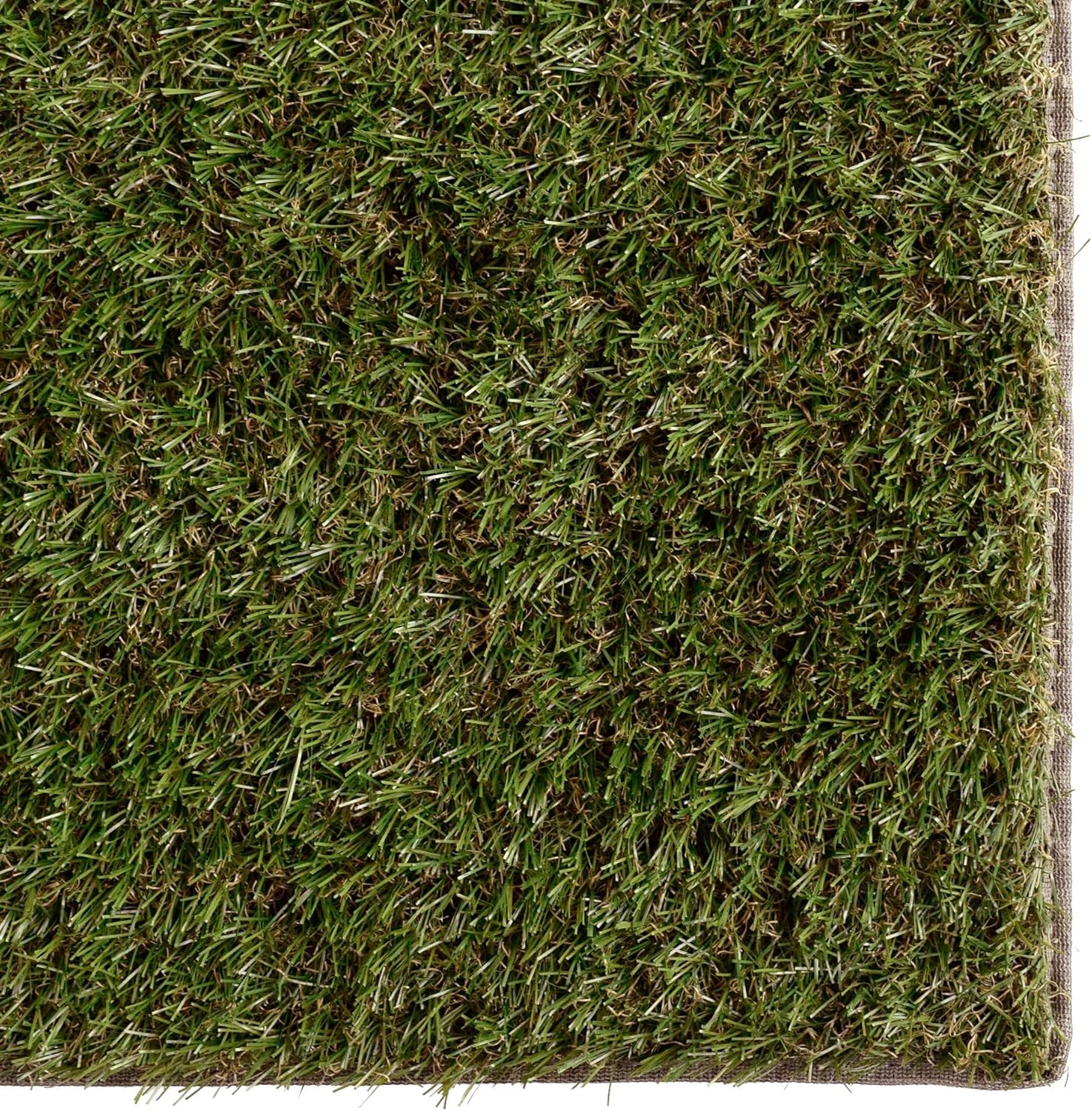 iCustomRug Ivy Realistic Thick Artificial Grass Rug, 3'x5', with Bound Edge Finishing, Pet pad