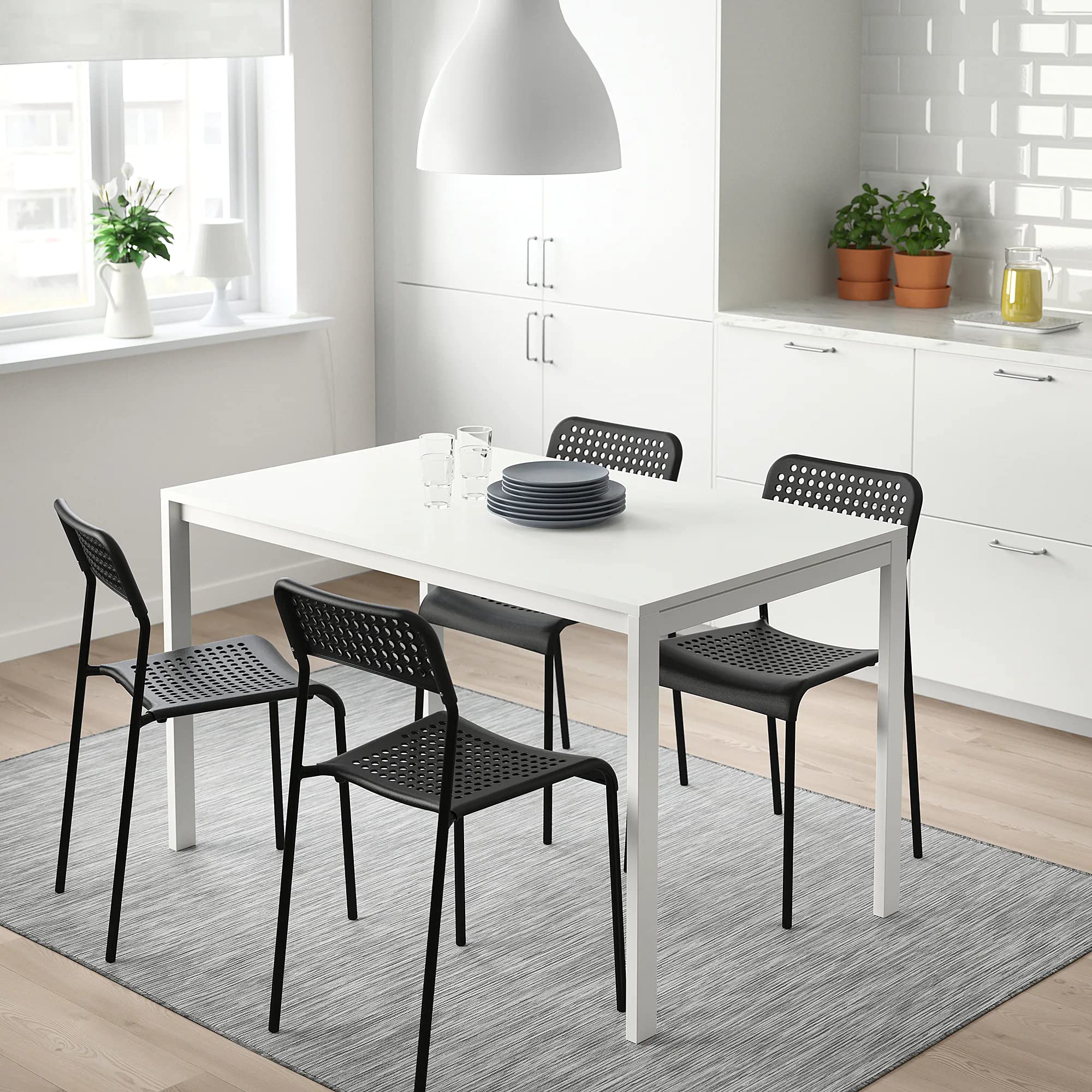 Ikea Metal Adde Chair - By Stockland ( Black ) 2