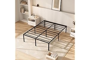 Full Metal Bed Frame: Tool-Free Setup, 14 Inch Height