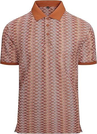 Alex Vando Mens Lace Polo Shirts Fashion Vibrant Short Sleeve Casual Shirts for Men