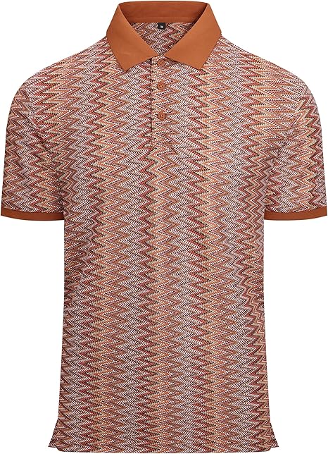 Alex Vando Mens Lace Polo Shirts Fashion Vibrant Short Sleeve Casual Shirts for Men