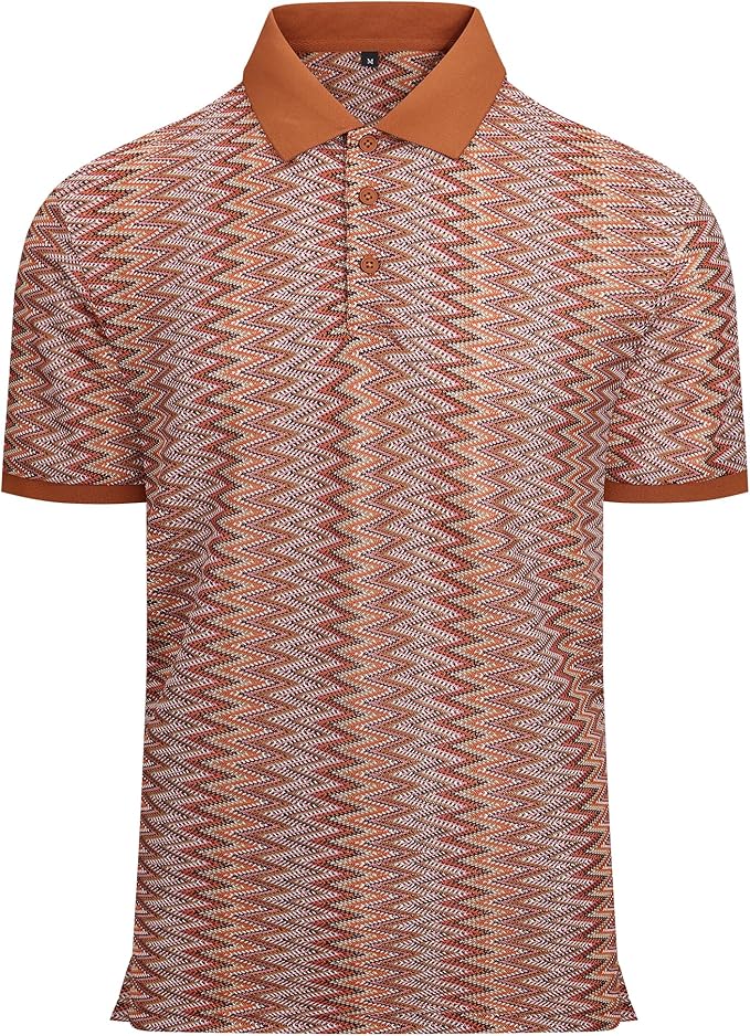Alex Vando Mens Lace Polo Shirts Fashion Vibrant Short Sleeve Casual Shirts for Men