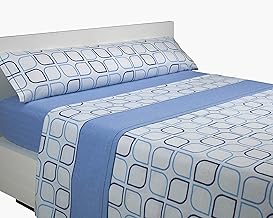 SABANALIA - Flannel Spring Sheet Set (Available in Various Sizes and Colours), 120 Bed, Blue