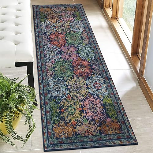 Miniatura 76 de Vaukki - Alfombra de pasillo, suave y peluda, alfombra antideslizante lavable, para lavandería, cocina, granja, baño, entrada y dormitorio