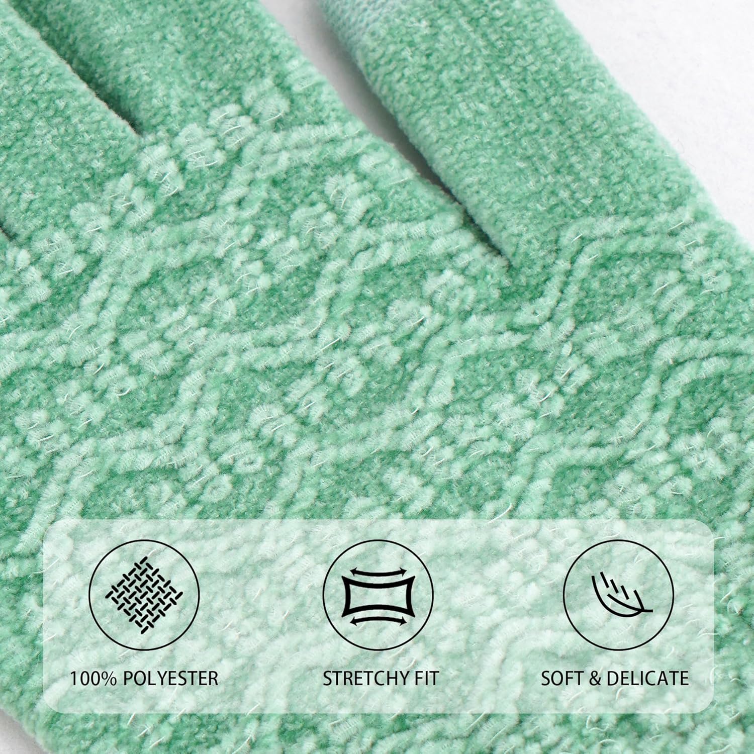 FZ FANTASTIC ZONE Winter Gloves for Women Cold Weather with Touch Screen Chenille Knit Thermal Warm Gloves Gifts - Image 2