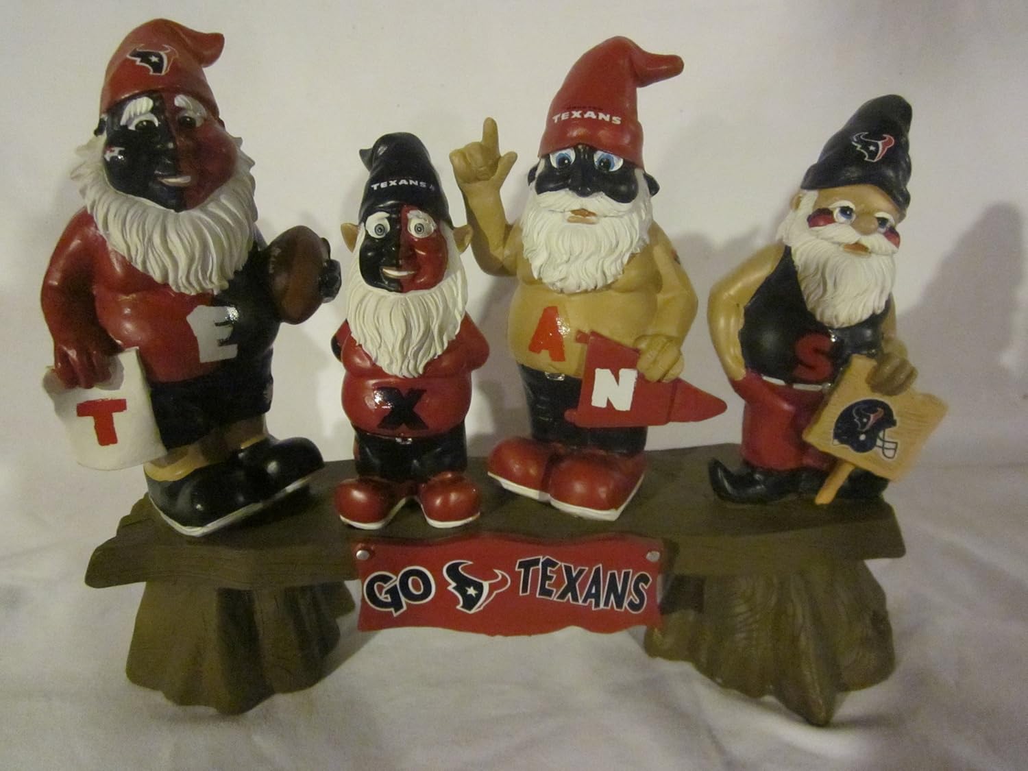 NFL Houston Texans Fan Gnome Bench Sports Fan Notepad