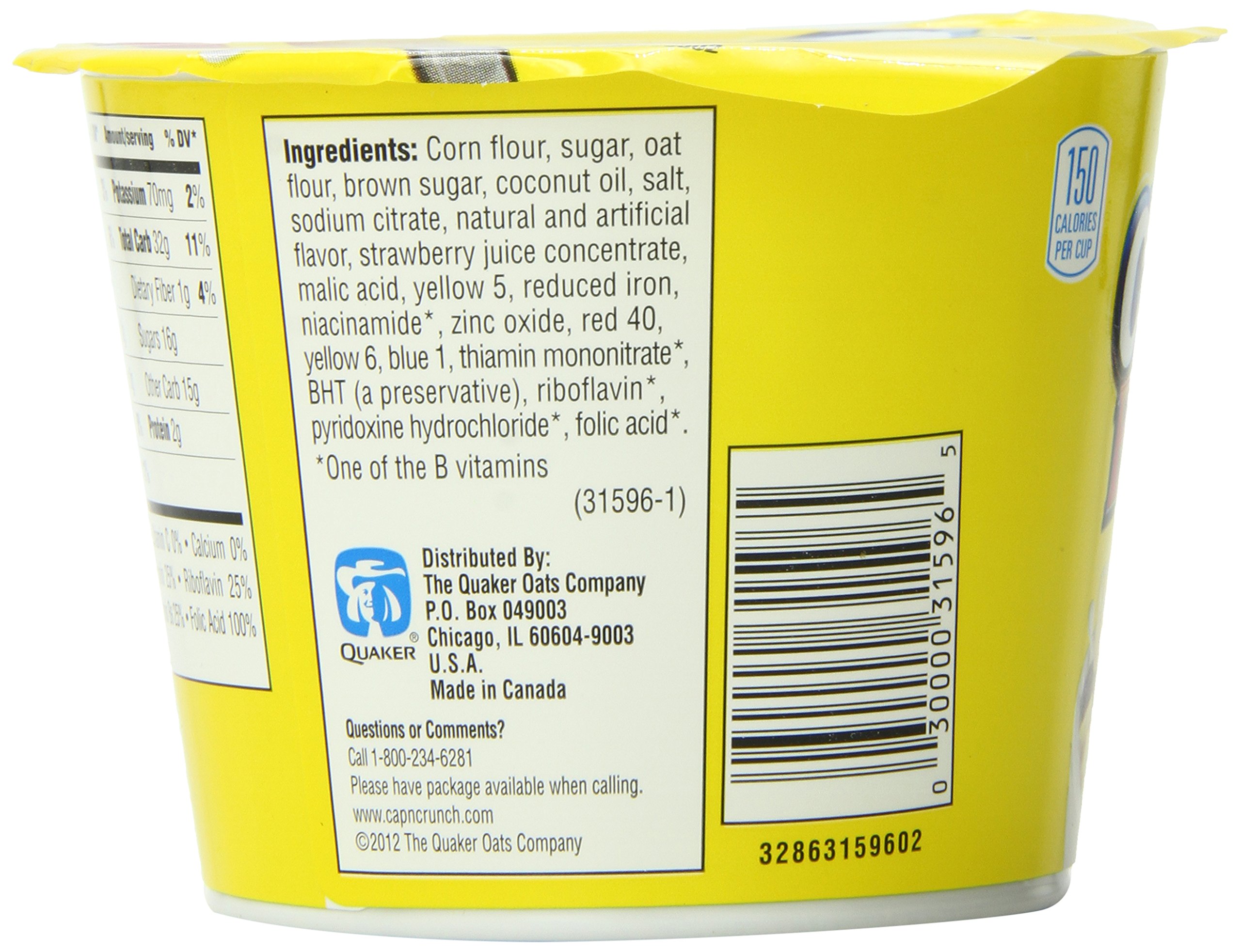 Amazon.com: Cap'n Crunch Breakfast Cereal, Original, 1.30 oz ...