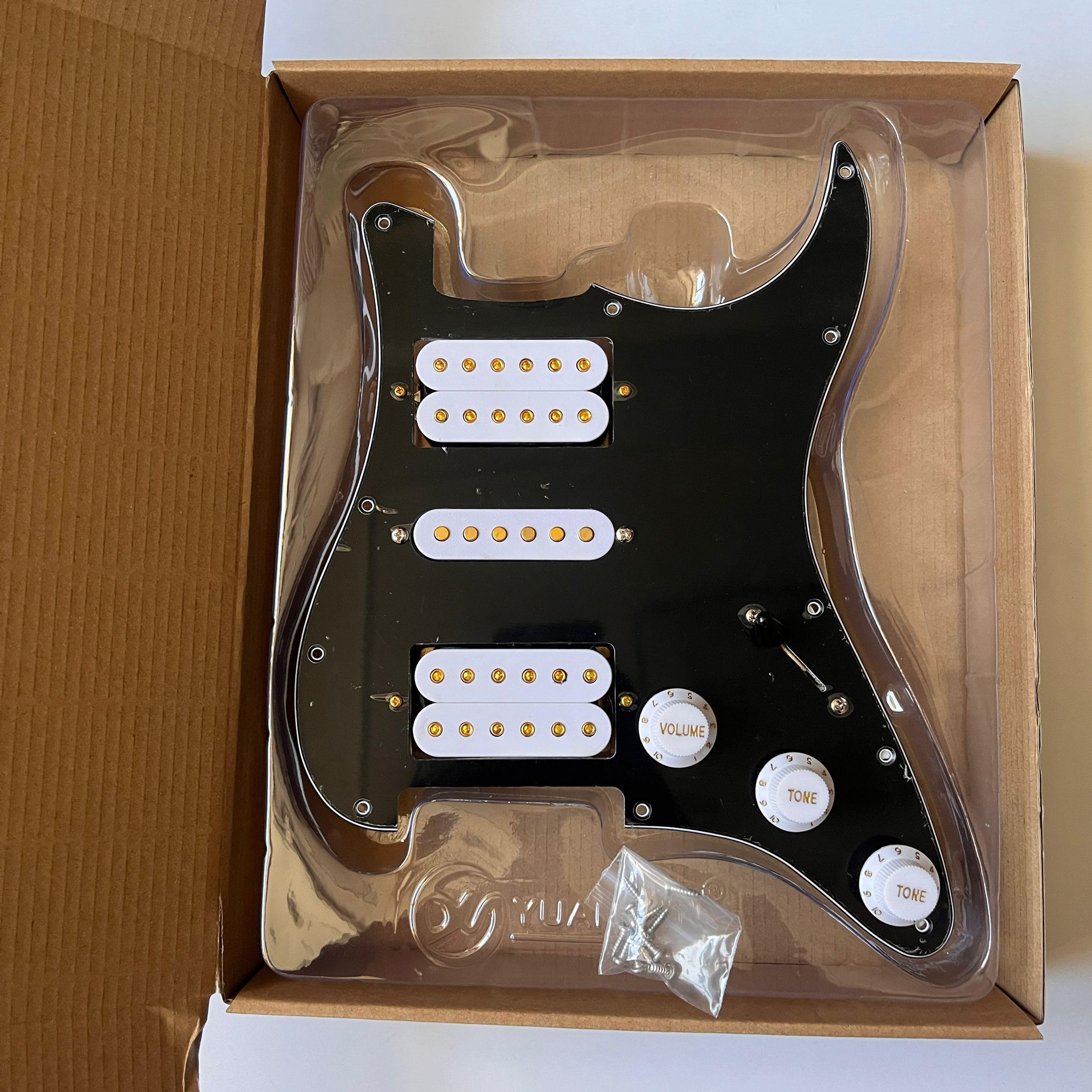 Amazon.com: HSH Prewired Guitar Strat Pickguard Set, Humbucker