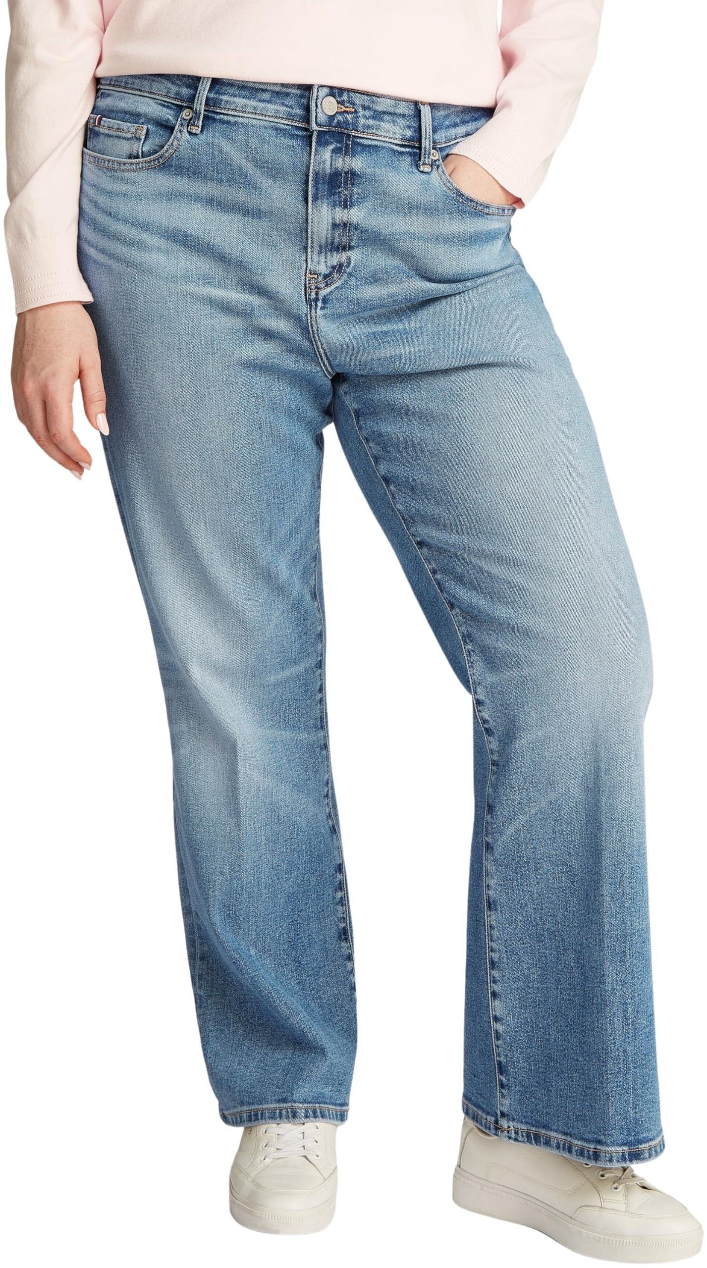 Tommy Hilfiger Women's Bootcut Toby Mid Rise Jeans, Blue (Toby), 22
