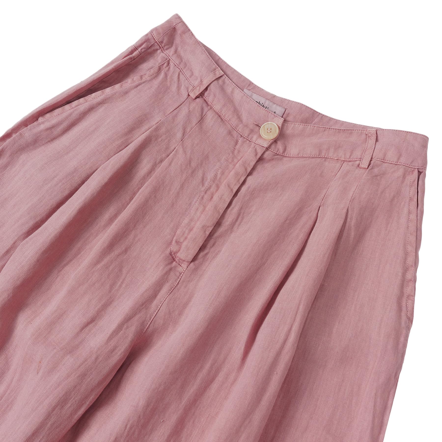 Amazhiyu Pantalones de verano para mujer, ligeros, de lino, pantalones anchos de lino, pantalones mediocampo, pantalones largos y aireados, pantalones de trabajo, pantalones de ocio con bolsillos