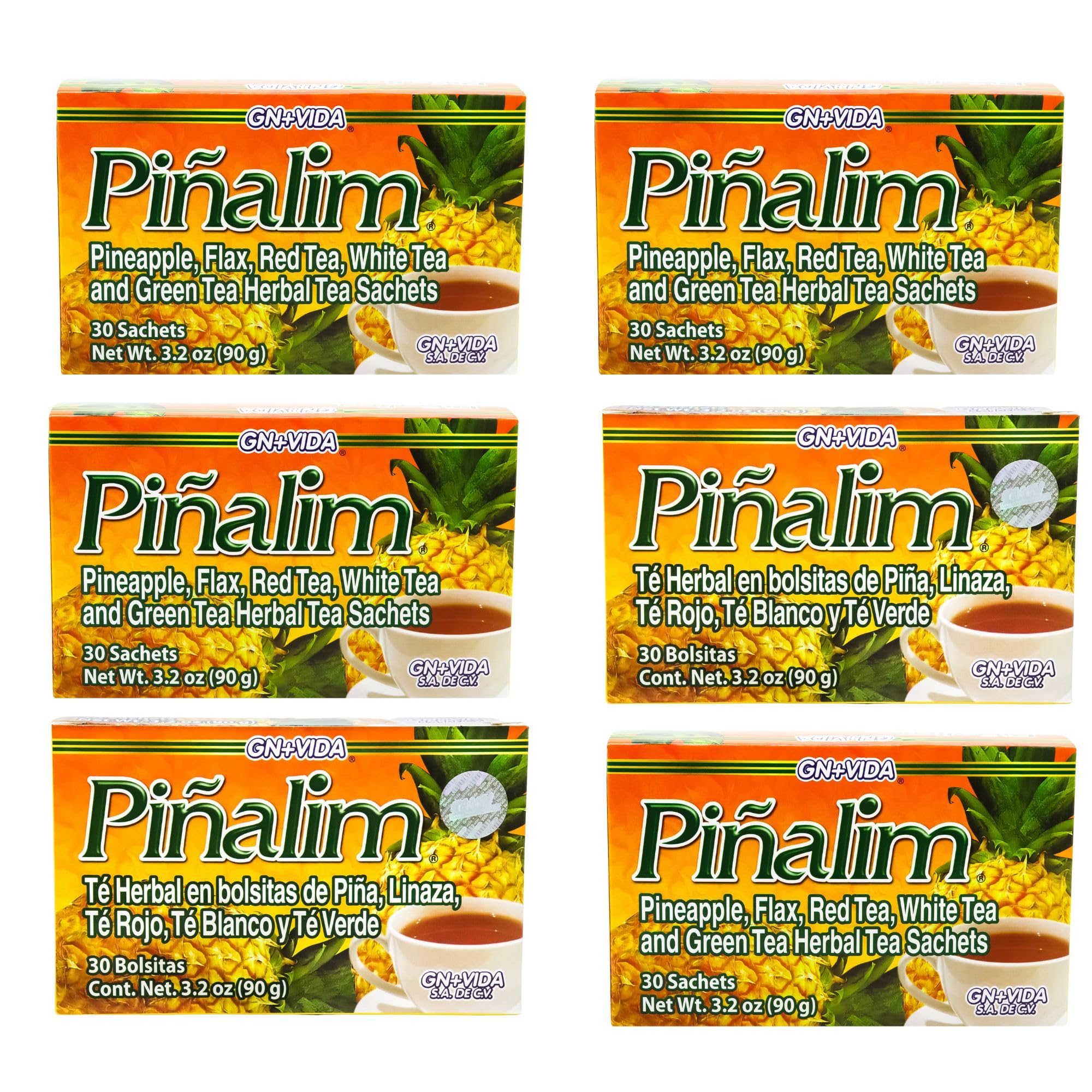 6 Boxes Te Pinalim Tea GN+Vida Tea 180 Day Supply