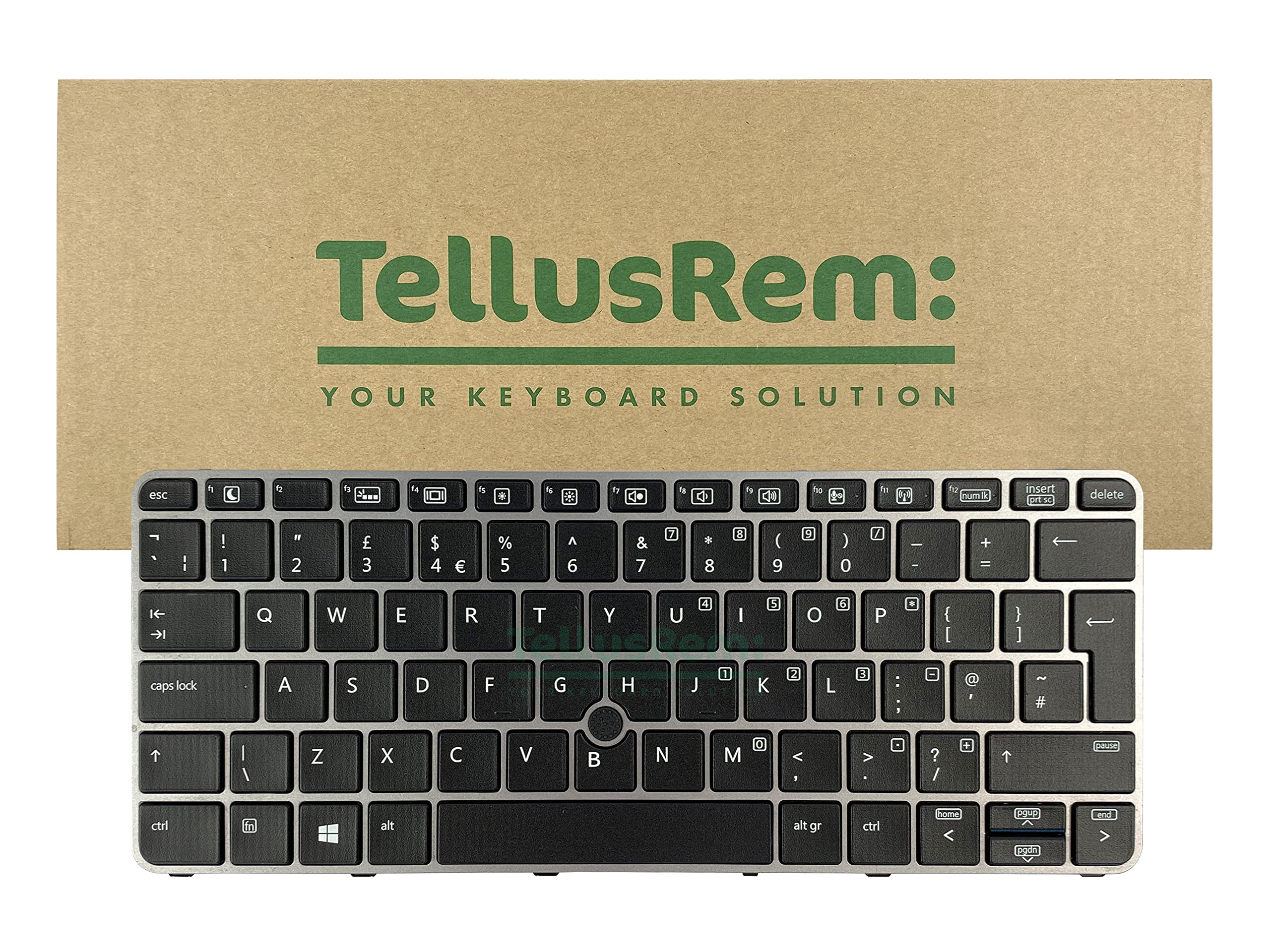 TellusRem replacement UK backlit keyboard for HP 820 G3, 820 G4, 725 G3, 725 G4