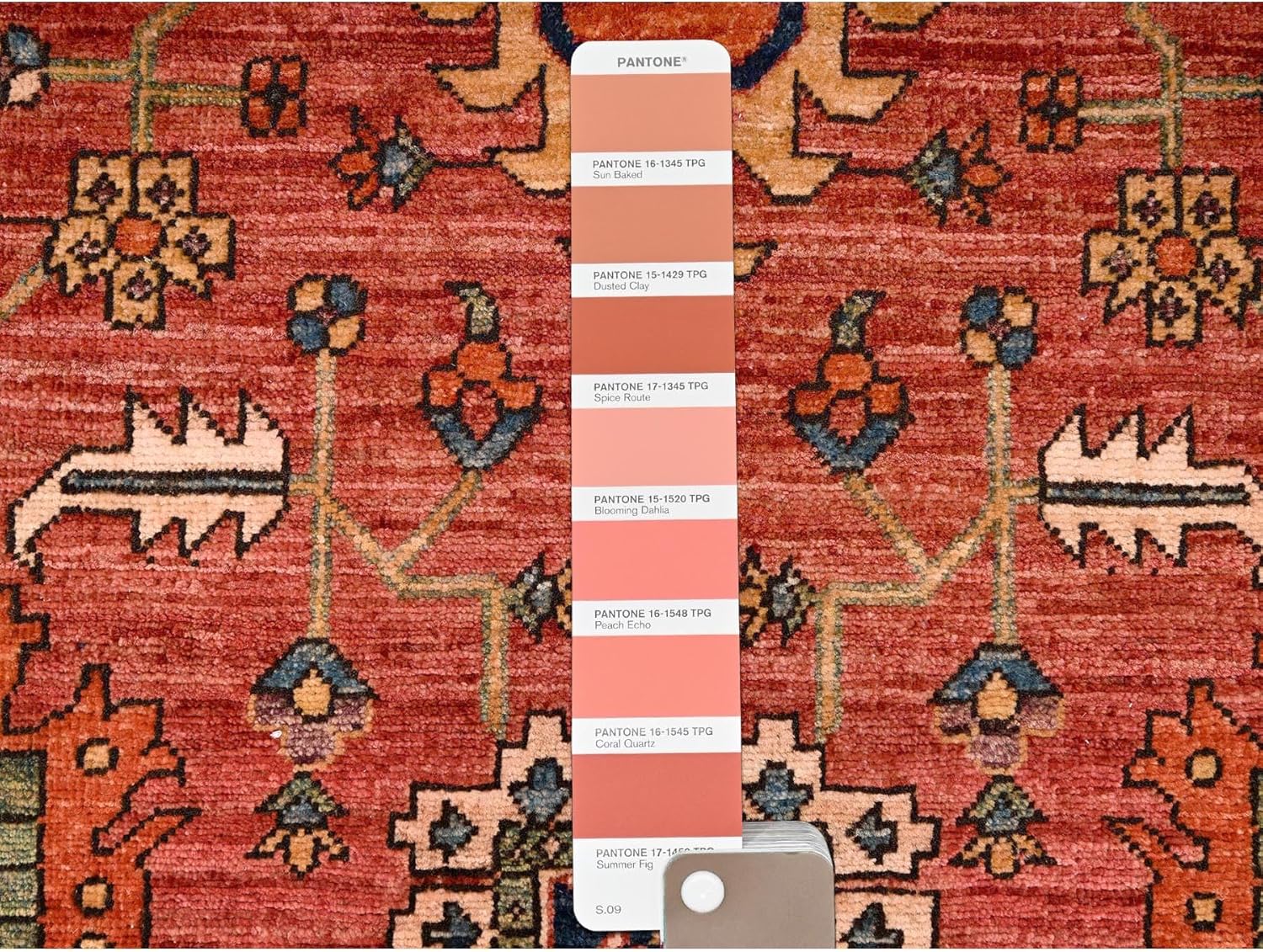 Orange Aryana Grade Antique Design Hand Knotted Wool Runner Oriental Rug, 3'x13'3