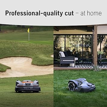Husqvarna Automower 420iQ Robotic Mower, 1 Acre Mowing Capacity, Wire Free Robot Lawn Mower with Charging Station, RS1 EPOS Reference Station and Replacement Blades