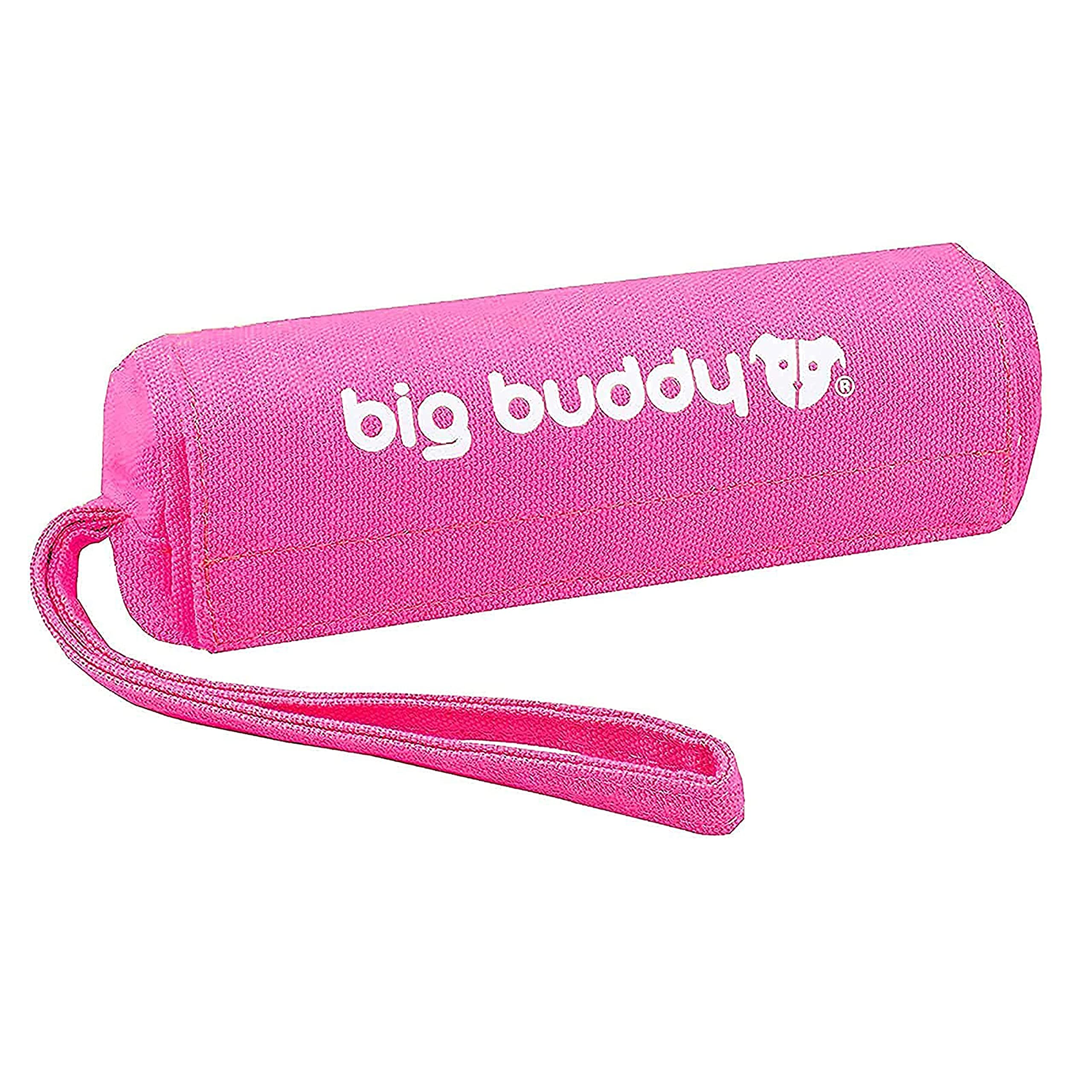 big buddy - Canvas Food Fetch Dummy, Treat Retrieval Bag for Dog Training (Single Pack, Pink)