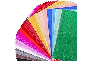 Glitter Construction Paper 150 Sheets, 8.5 x 11 Assorted Colors