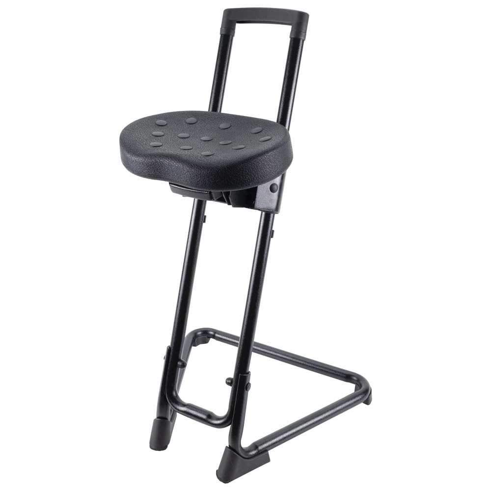WETEC Sedia a sdraio ESD 1700.PU - Sgabello da bar alto con tipica resistenza allo scarico: Rgp = 10^5 Ω/Altezza della seduta: 630-885 mm