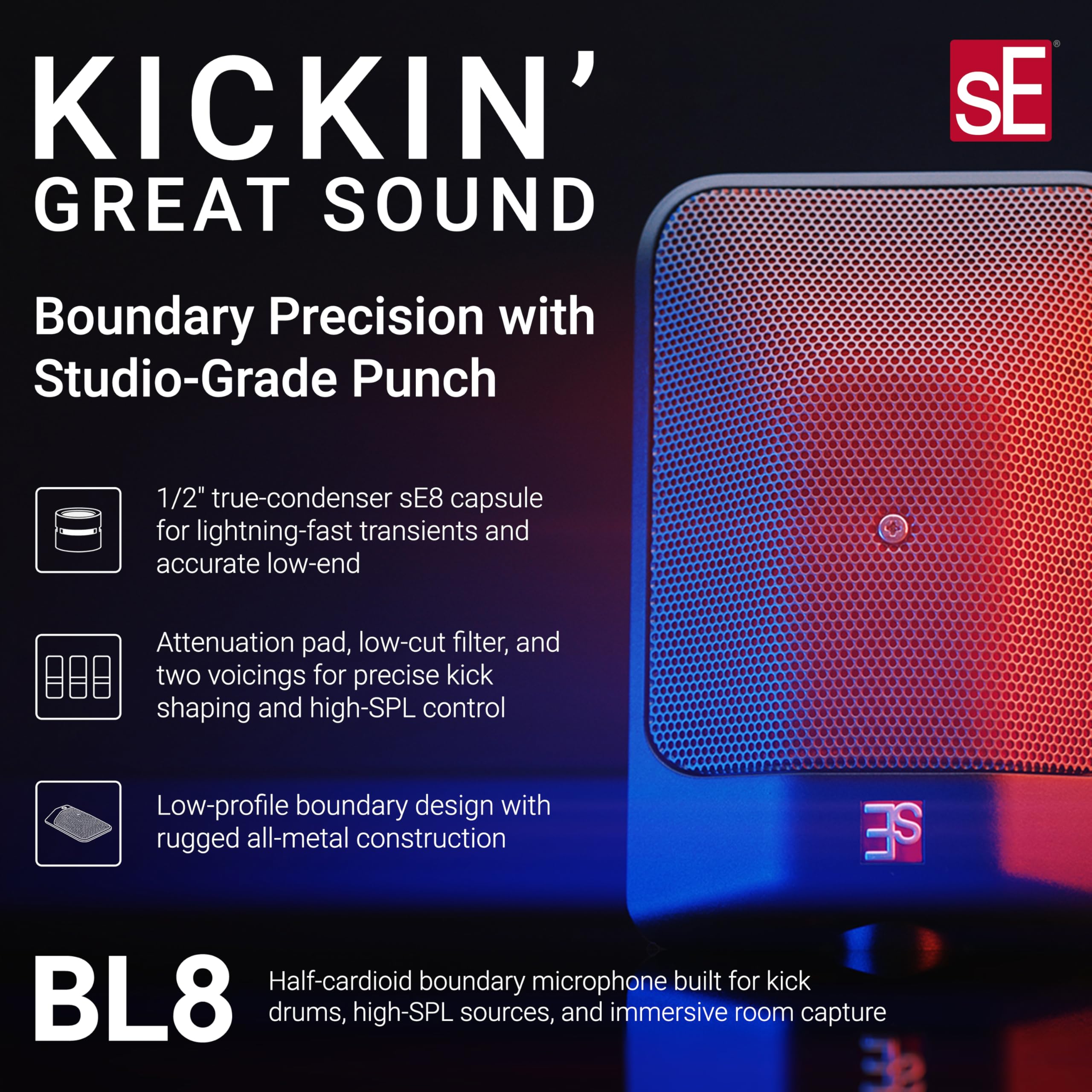 Amazon.co.jp: SE ELECTRONICS BL8 カーディオイド境界マイク EQ