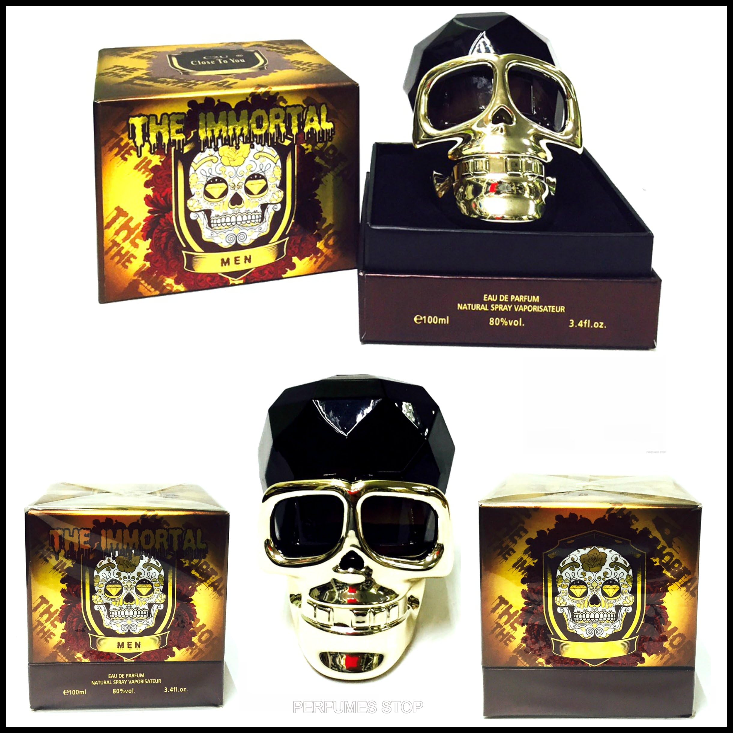 The Immortal Gold for Men By C2U 3.4oz Edp