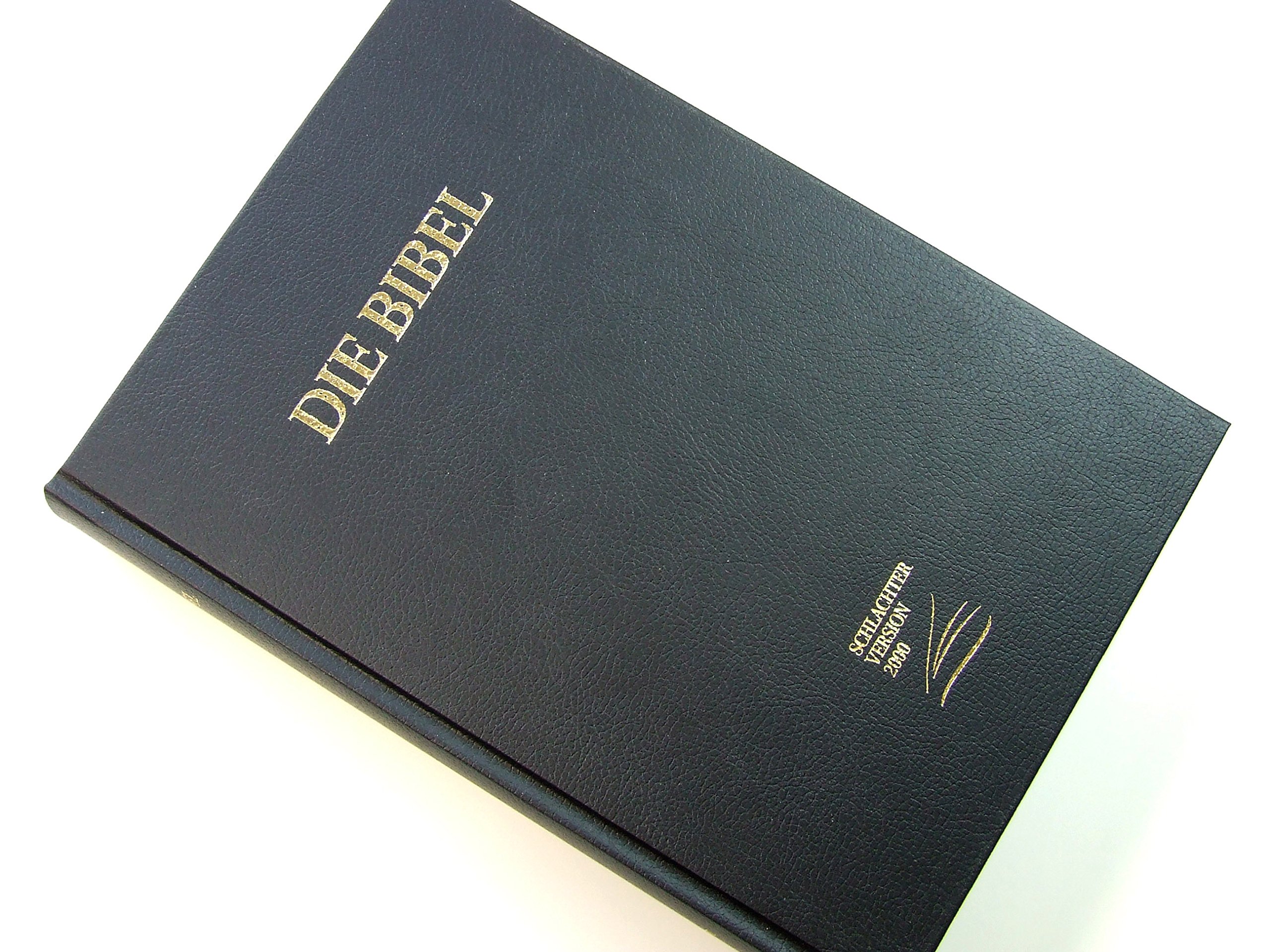 Schlachter 2000 Bibel - Großdruckausgabe (Hardcover, schwarz): Großdruckausgabe, Cover schwarz / Fadenheftung / ohne Parallelstellen