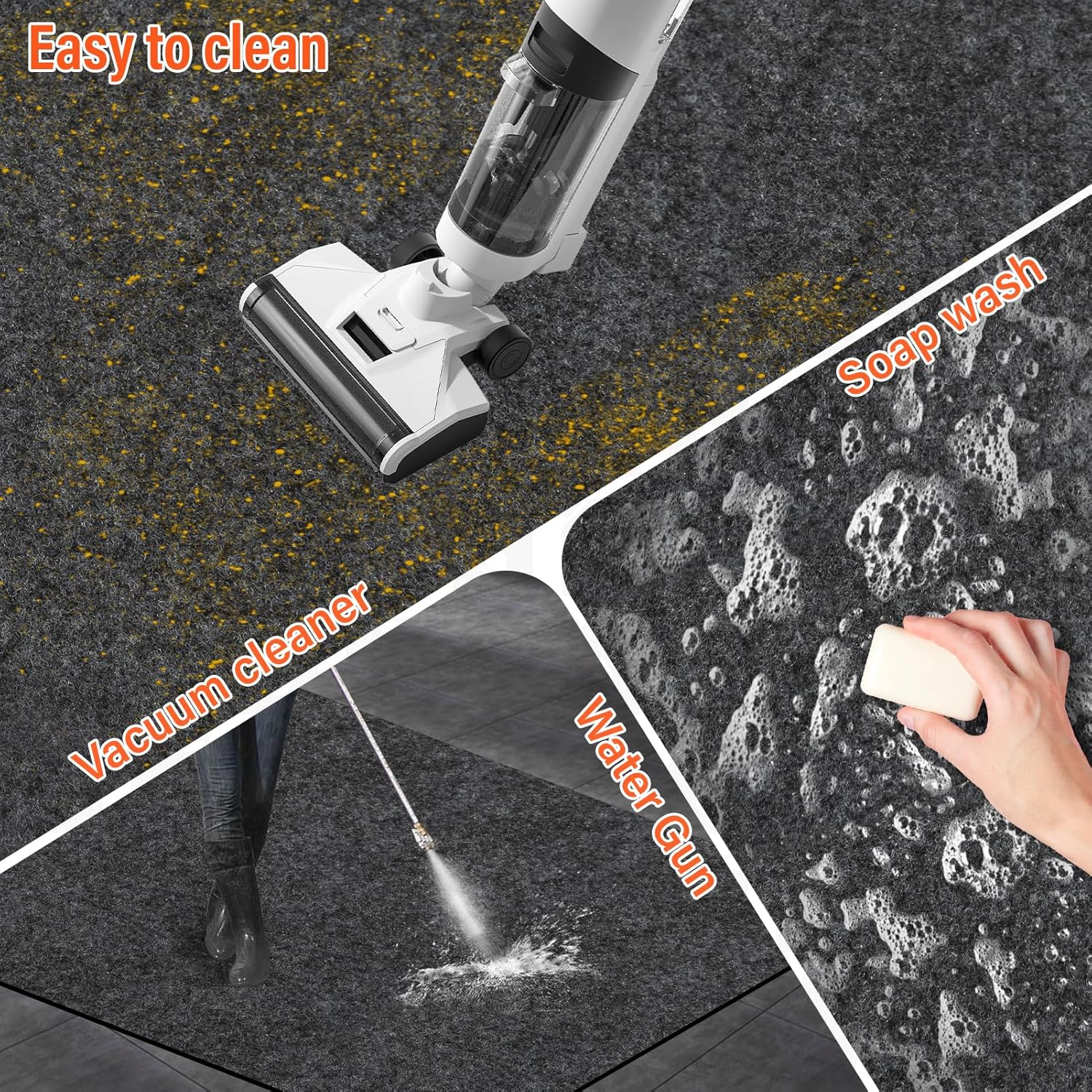 2 Pack 36 x 60 Inch Premium Oil Spill Mat,Garage Floor Mat for Under Car,Highly Absorbent Maintenance Mat Protect Your Floor from Oil Drips, Spills, Splashes and Stains