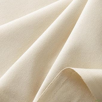 AK Trading 63" Wide Unprimed Cotton Canvas Fabric 7oz Natural Duck Cloth, x 1 Yard