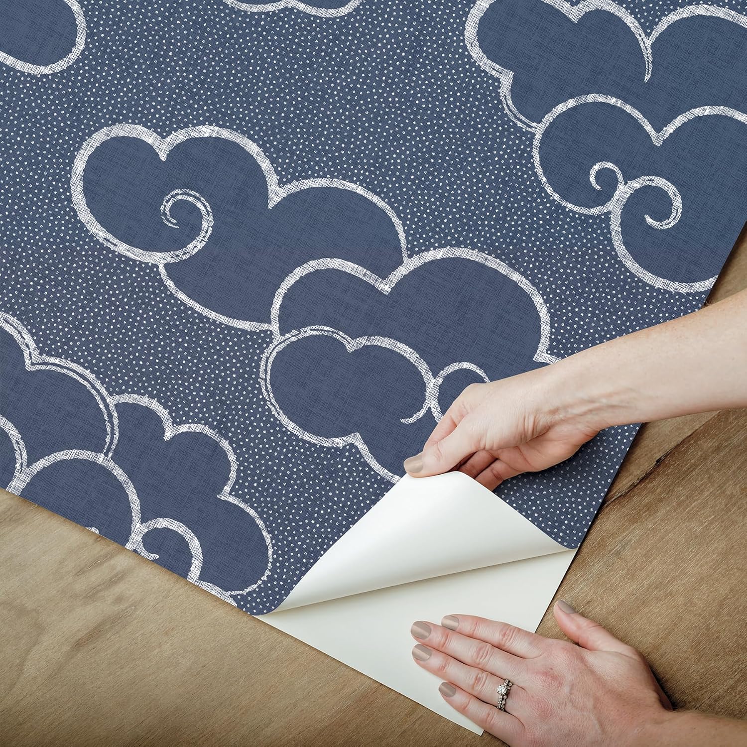 NuWallpaper Navy Alto Peel and Stick Wallpaper, NUS4981