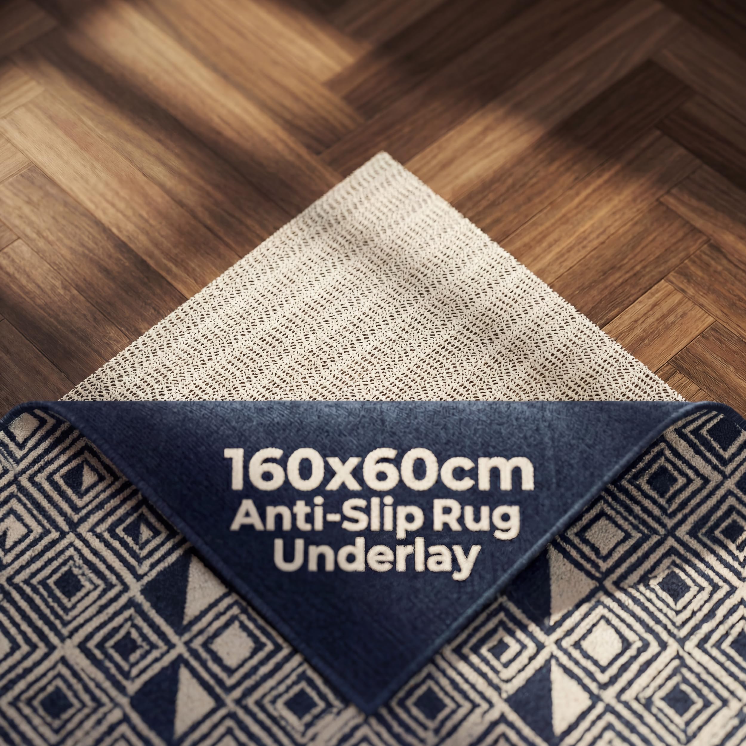 DIY Doctor Rug Gripper (1 Pack) – 160x60cm Non-Slip Matting Roll – Anti Slip Rug Underlay for Hardwood, Tile & Laminate – Rug Grip Stopper & Non-Slip Mat for Floors — image 1