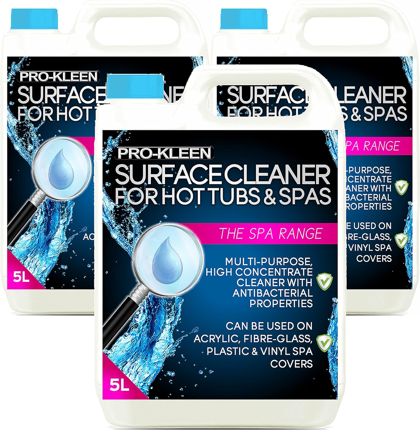 ProKleen Hot Tub & Spa Surface Cleaner Spray (15L) Removes Harmful