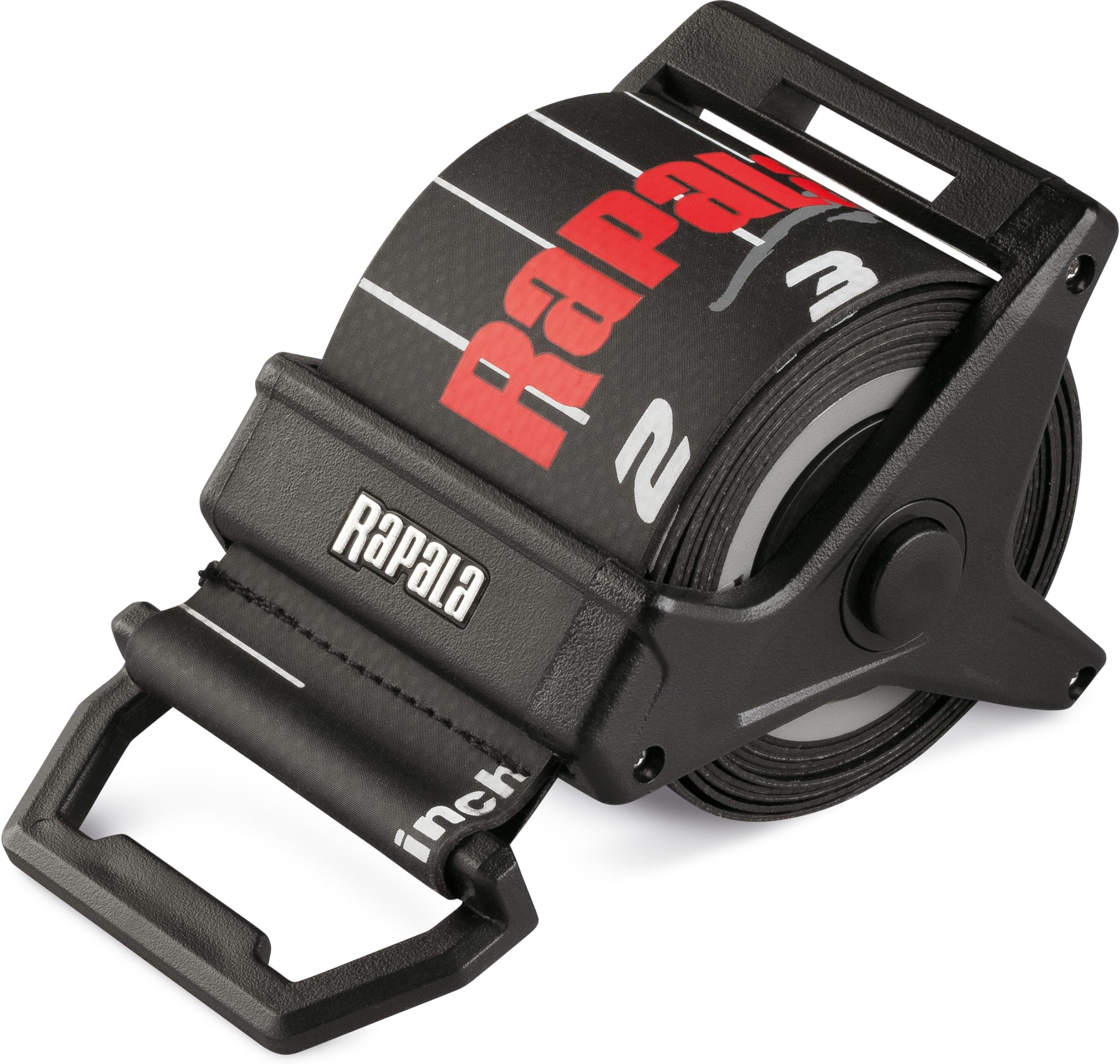 Rapala Retractable Ruler 60", Compact and Durable Measuring Tool for Anglers, Convenient Folding Design with Easy-to-Read Markings for Accurate Fish Measurements