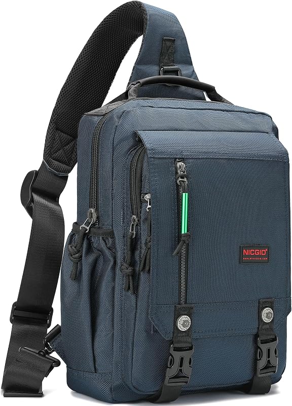 Mochilas de hombro en el pecho, mochila para computadora portátil, bandolera cruzada, viaje al aire libre, hombres y mujeres
